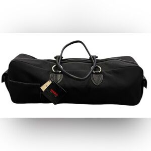 HOBO International Weekender Duffle Bag Black Yoga Workout Vtg Microfiber NWT